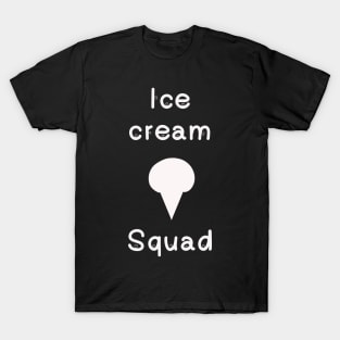 Ice cream cone squad for summer party design T-Shirt